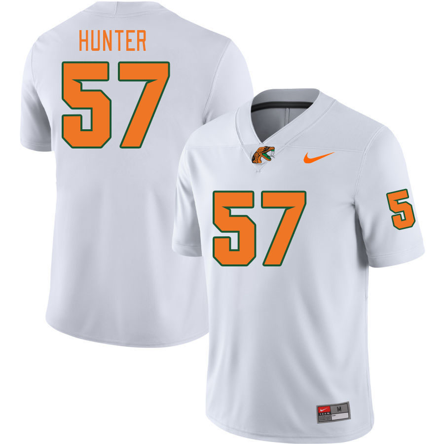 Men-Youth #57 Khalil Hunter Florida A&M Rattlers 2023 College Football Jerseys Stitched-White